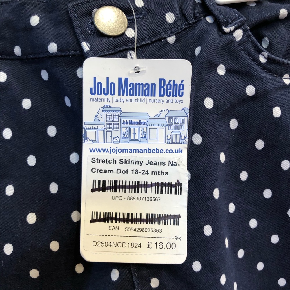 JojoMamanBebe baby girl jeans 18-24 month